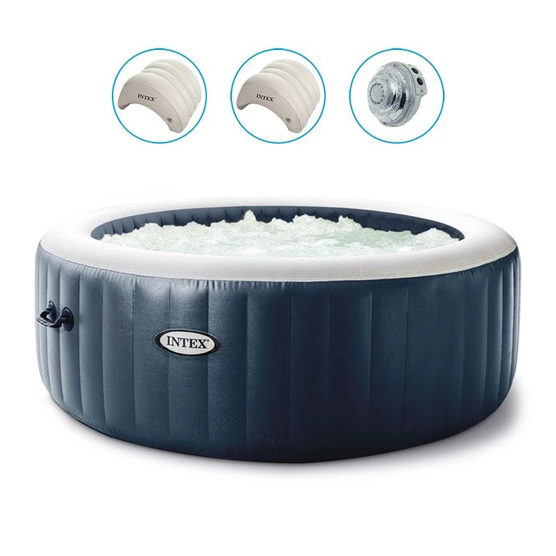 Spa Intex Pure Spa Blue Navy Bulles 6 Places Luxe 3 Spa Intex Pure Spa Blue Navy Bulles 6 Places Luxe