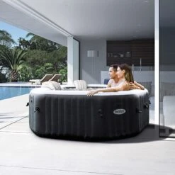 Spa Intex Pure Spa Carbone Bulles Et Jets 4 Places -PiscinePro Soldes Magasin spa intex pure spa carbone bulles et jets 4 places 2