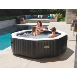 Spa Intex Pure Spa Carbone Bulles Et Jets 4 Places -PiscinePro Soldes Magasin spa intex pure spa carbone bulles et jets 4 places 7