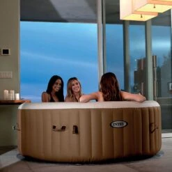 Spa Intex Pure Spa Sahara Bulles 4 Places -PiscinePro Soldes Magasin spa intex pure spa sahara bulles 4 places 4